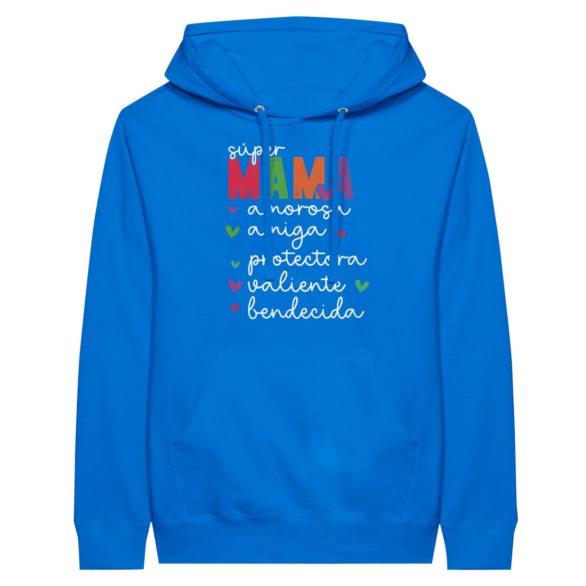 Soulful Sentiments - Embrace Every Emotion Unisex Pullover Hoodie - Royal - Print Material