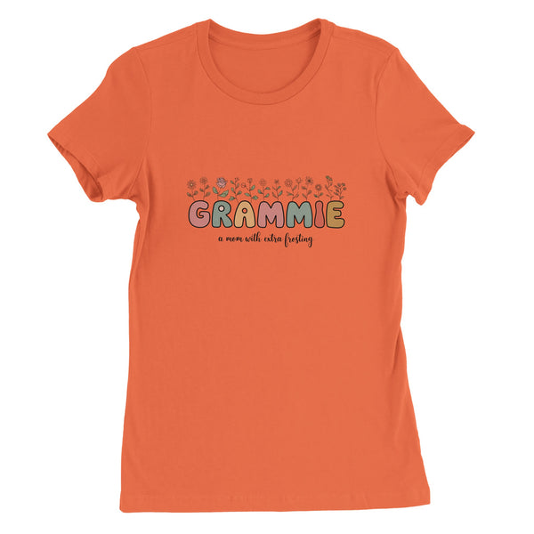 Grammie Floral Tee – Gift for Grandma - Coral - T-Shirt