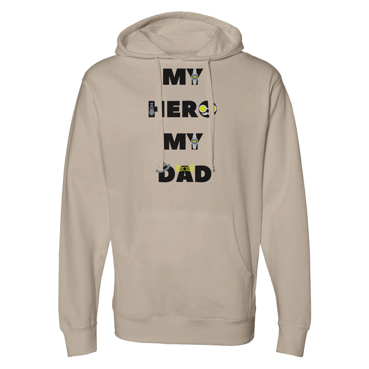 My Hero, My Dad - A Stylish Tribute Hoodie - cement - Sweatshirts