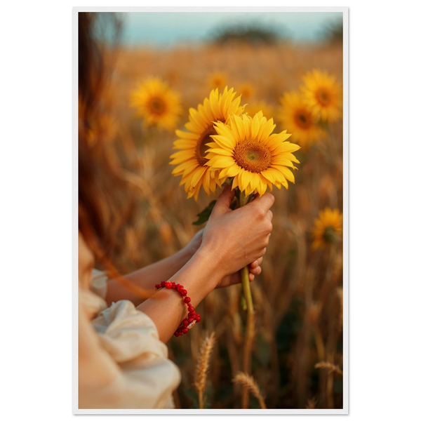 Sun-Kissed Moments – Wooden Framed Poster - - Wooden Framed Posters