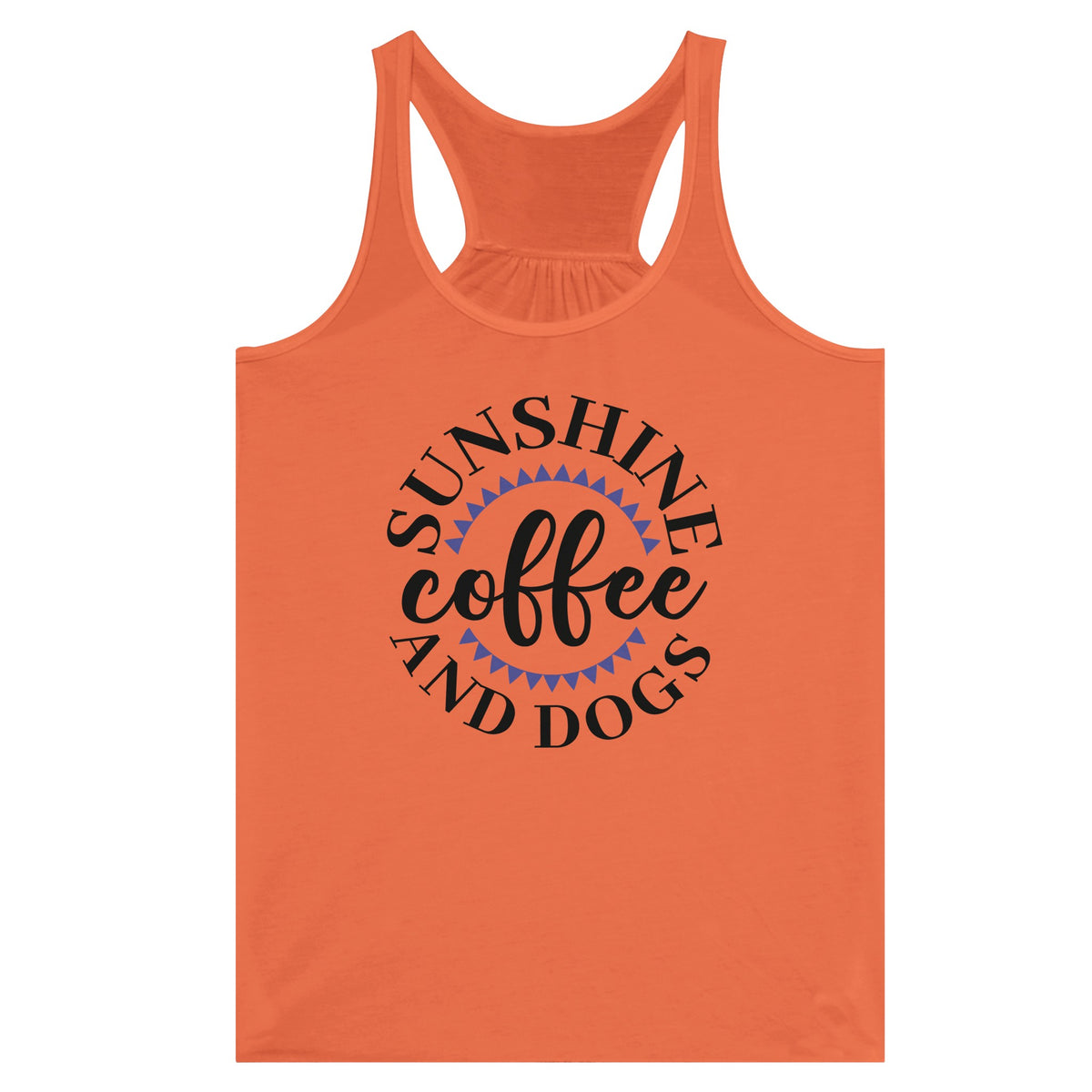 Sunshine Trio - Coffee, Canines, Contentment - Coral - Print Material