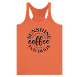 Sunshine Trio - Coffee, Canines, Contentment - Coral - Print Material