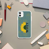 Sunflower Duo - WIFEY & HUBBY iPhone Cases - iPhone 11 Phone Case For Wifey - Tech Accessories