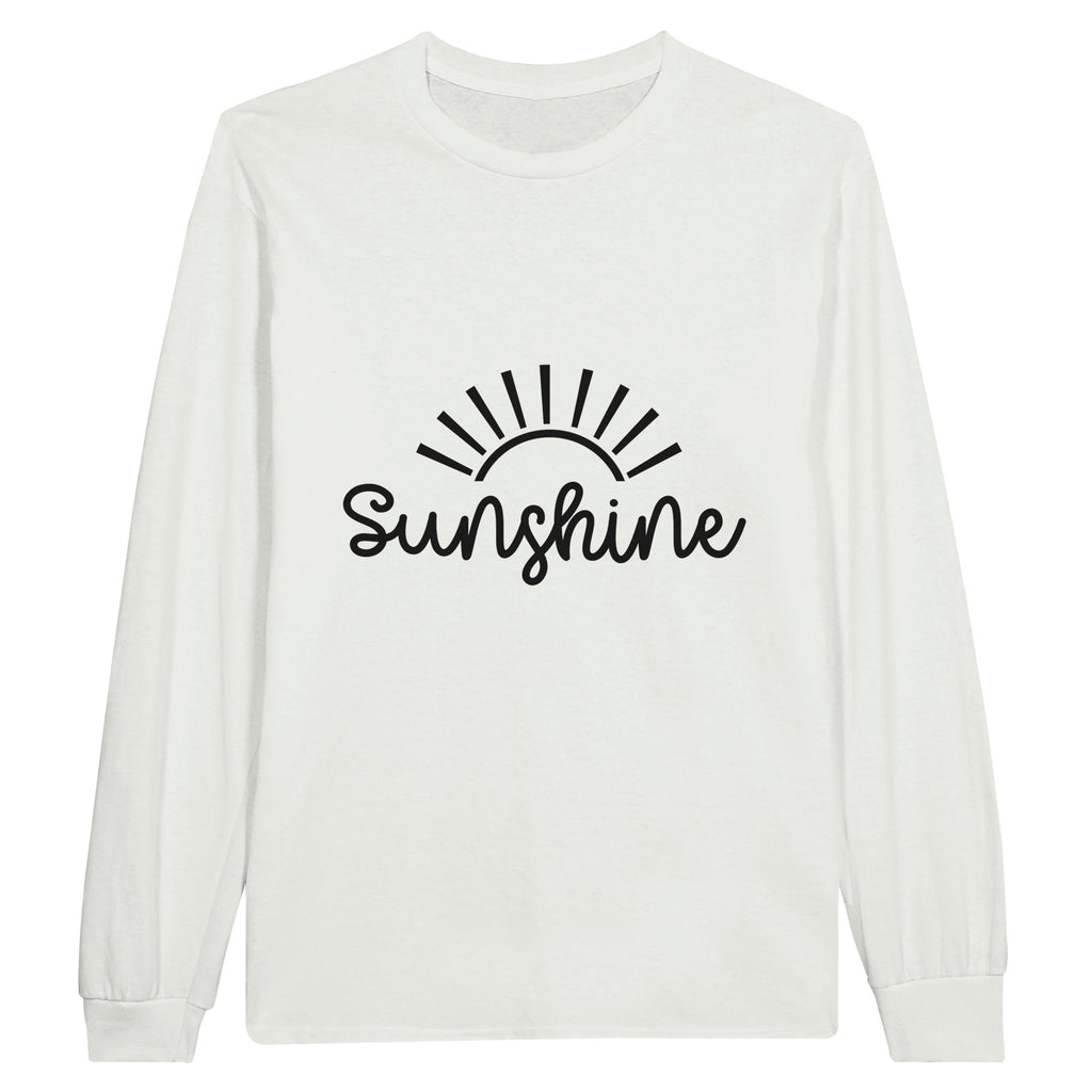 Everyday Sunshine - Classic Cotton Longsleeve - White - Long Sleeve T-shirts