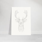 Majestic Stag - Fine Line Elegance - 70x100 cm 28x40″ - Posters