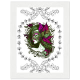 Masked Enchantment - Deluxe Framed Poster - 13x18 cm 5x7″ White frame - Framed Posters