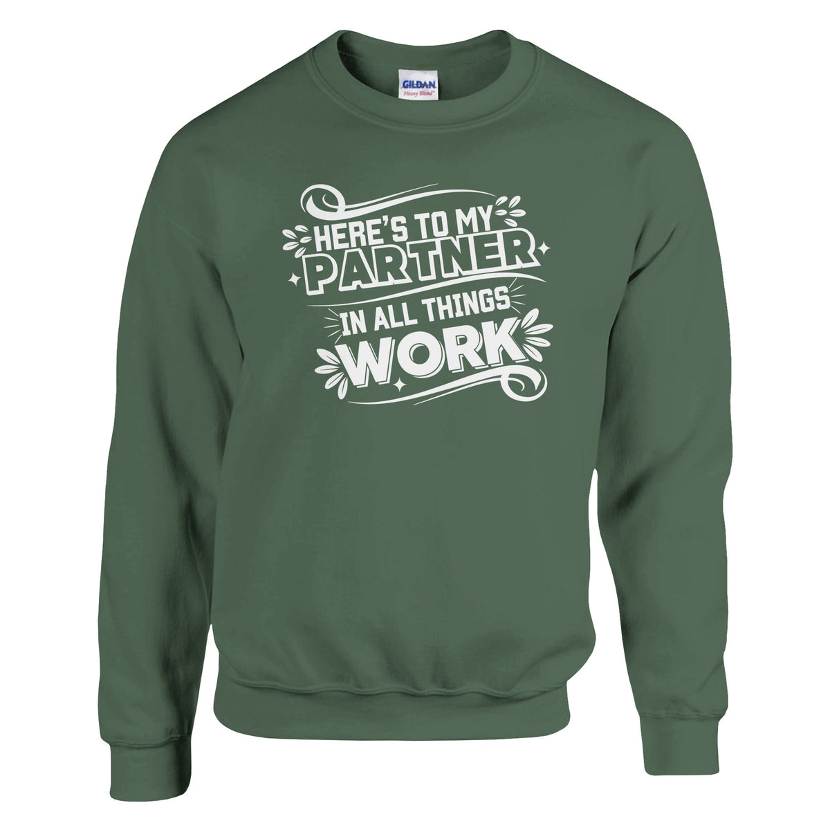 Celebrating Colleagues - A Toast to Teamwork - Military Green - Sweatshirts