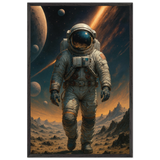 Cosmic Voyager – Wooden Framed Poster Gift - Black frame - Wooden Framed Posters