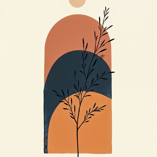 Modern Botanicals - Earthy Tones - - Framed Posters