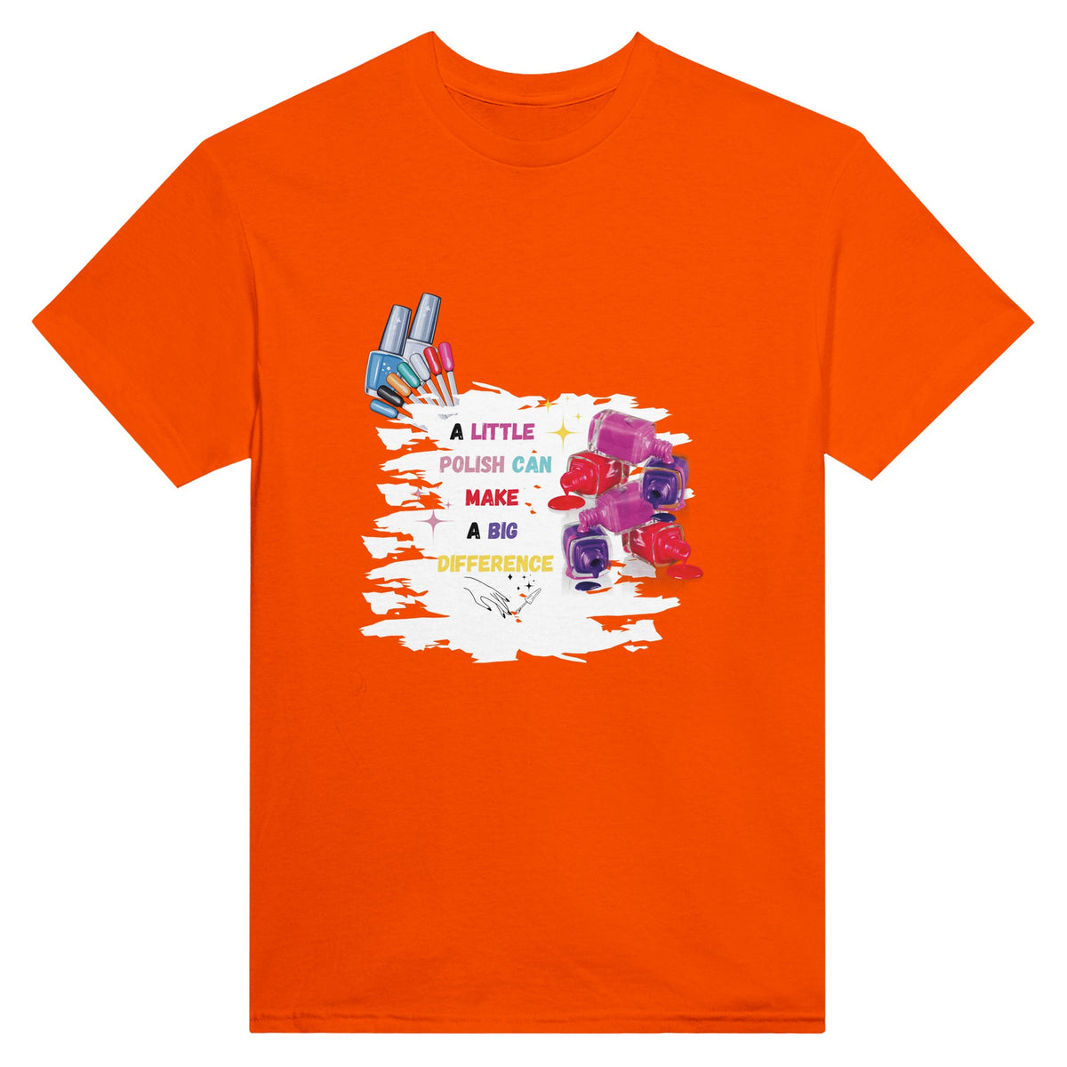 Colouring Memories - One Nail at a Time - Orange - T-shirts