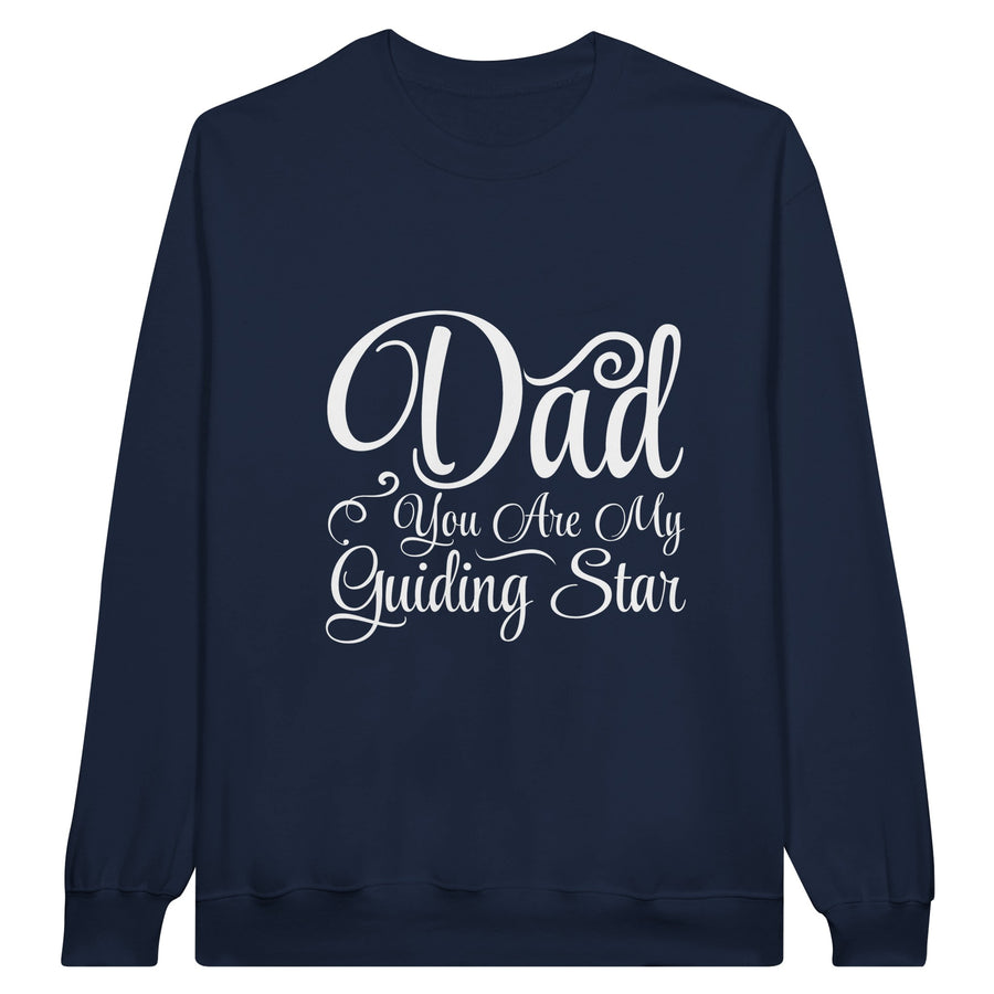 Heartfelt Gift for Dad – Guiding Star Sweatshirt - Navy - Sweatshirts