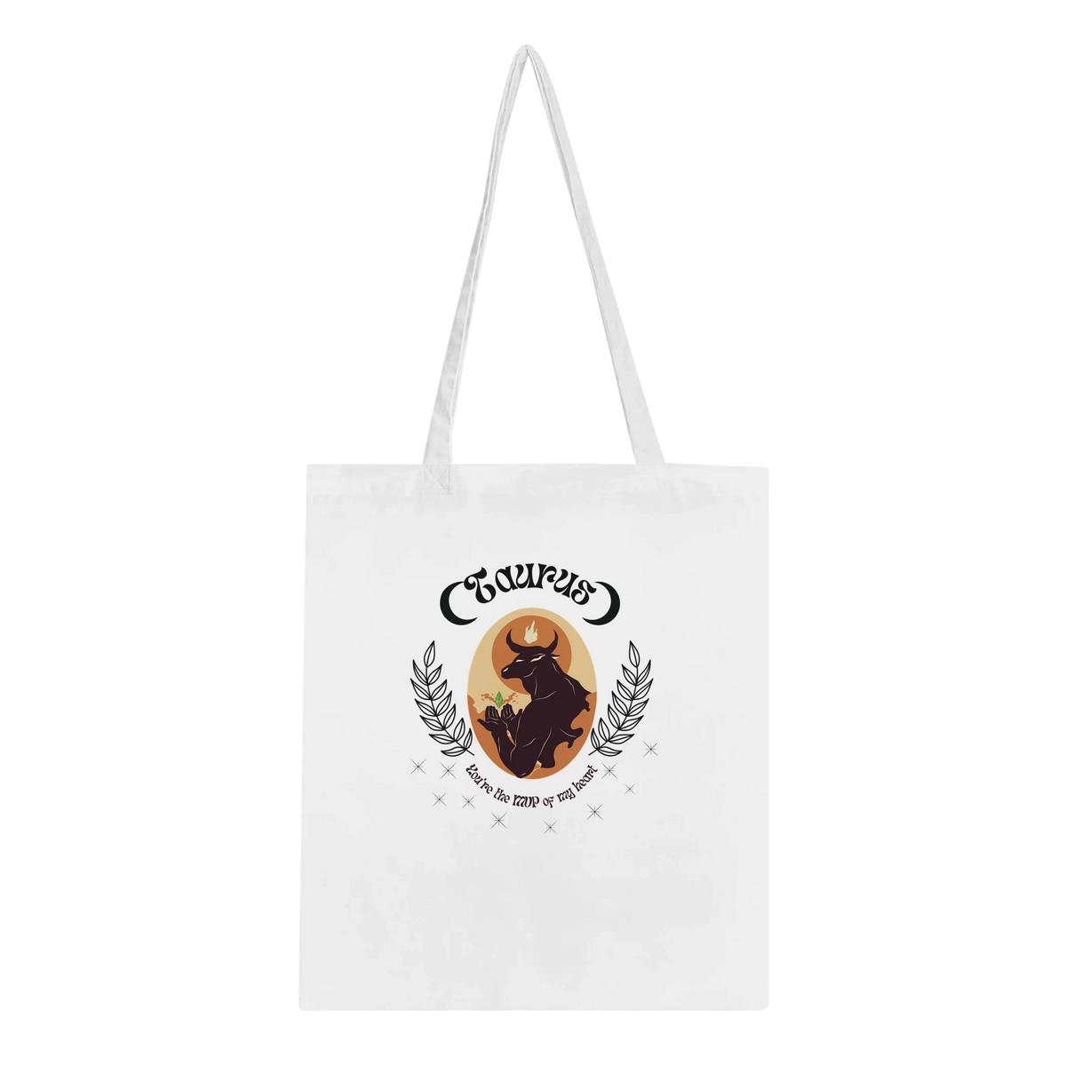 Astrology-Inspired Cotton Tote – Gift for Star Lovers - Taurus - Tote Bags
