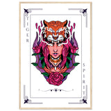 Artistry Unleashed - Warrior, Sacred Bull, and Tiger Spirit - - Wooden Framed Posters