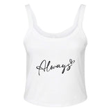 Always Love - A Reminder of Love's Presence - solid wht blend - Tank Tops