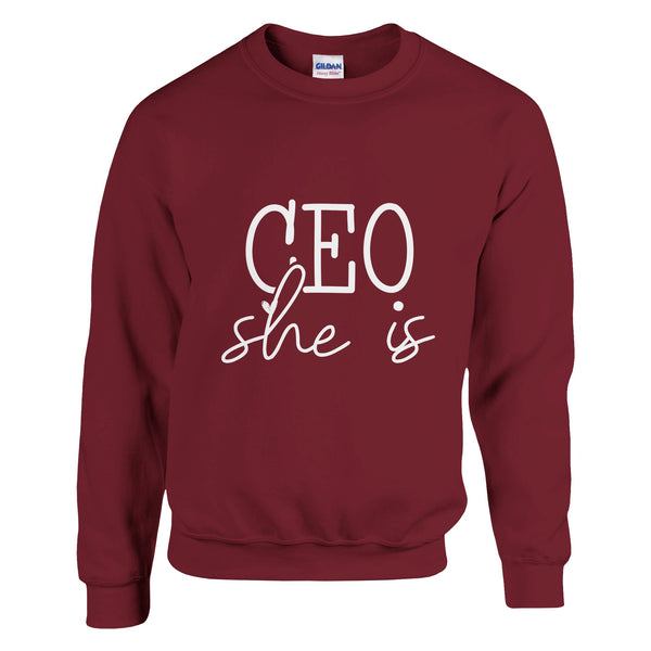 CEO of Kindness - Empower Yourself and Others - Garnet - Crewneck Sweatshirts