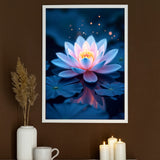 Luminous Lotus Reflection - 20x30 - Framed Posters