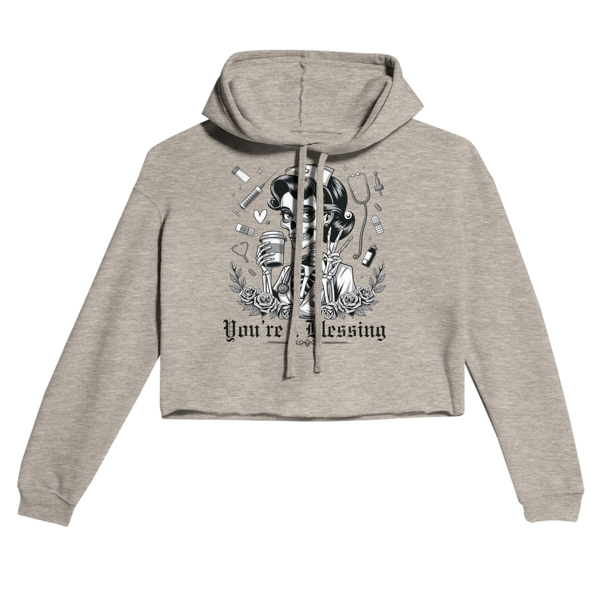 You’re a Blessing - Gothic Nurse Tribute - Heather Dust - Hoodies