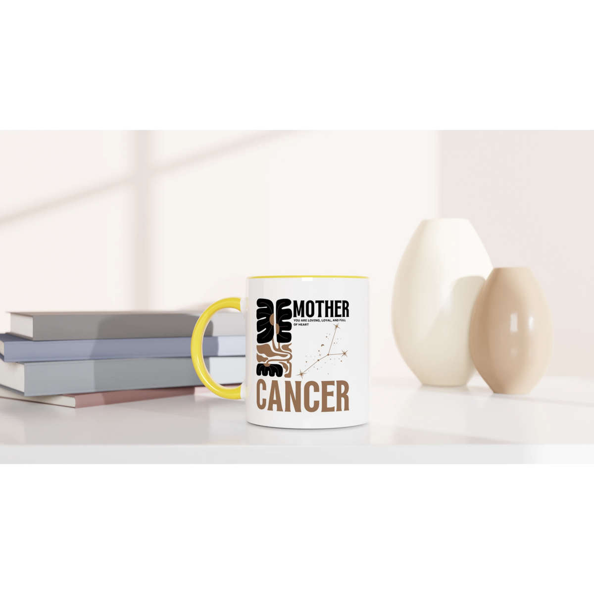 Zodiac Mug with Color – Gift for Coffee Lovers - Cancer - Mugs