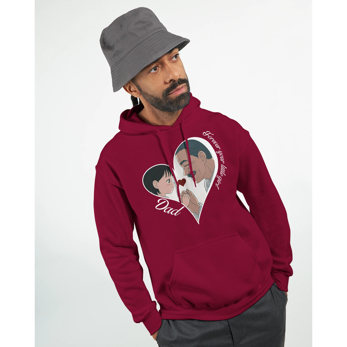 Bound by Love - A Father-Daughter Connection - Cardinal Red - Hoodies