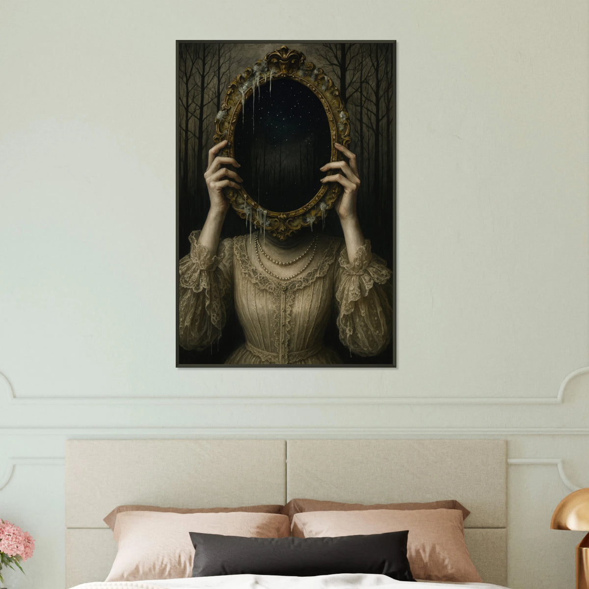 Mystic Mirror Woman – Premium Metal Framed Poster Gift - Default Title - Metal Framed Posters