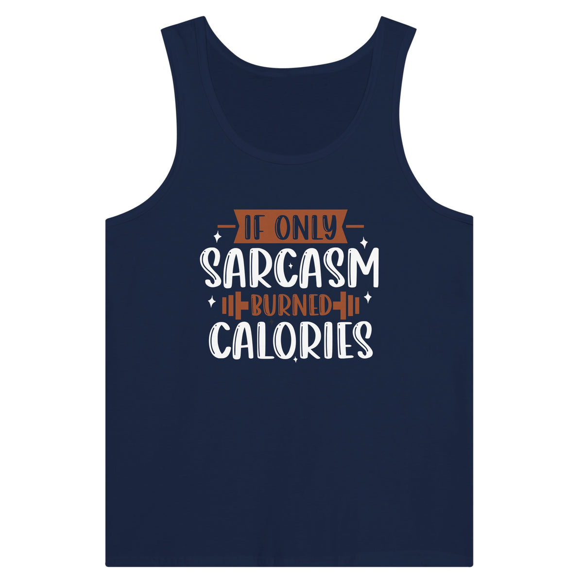 If Only...Tank Tops Could Talk - Embrace Sarcastic Nostalgia - Navy - T-shirts