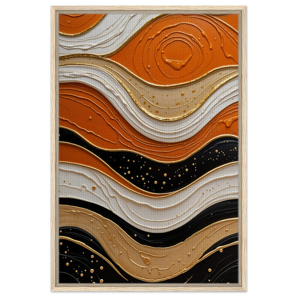 Desert Waves - A Symphony in Earth Tones - 60x90 cm 24x36″ - Canvas