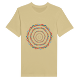 Vibrant Memories-Colorful Circles Tee - Soft Cream - Print Material