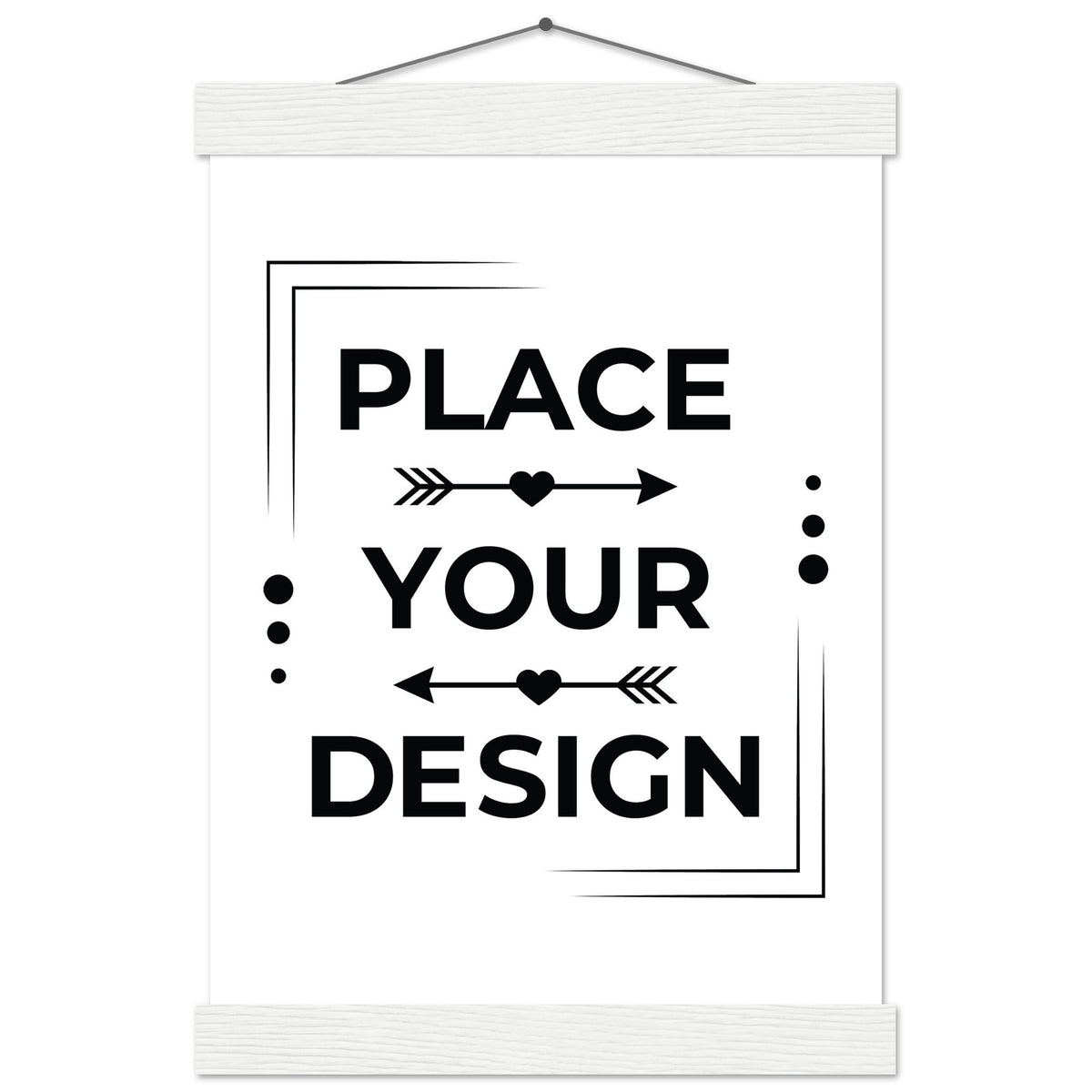 Stunning Art Display - Premium Customizable Poster - A4 21x29.7 cm 8x12″ White wall hanger - Posters With Hanger