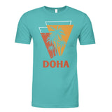 Doha City Sunset Charm - bondi blue - T-shirts