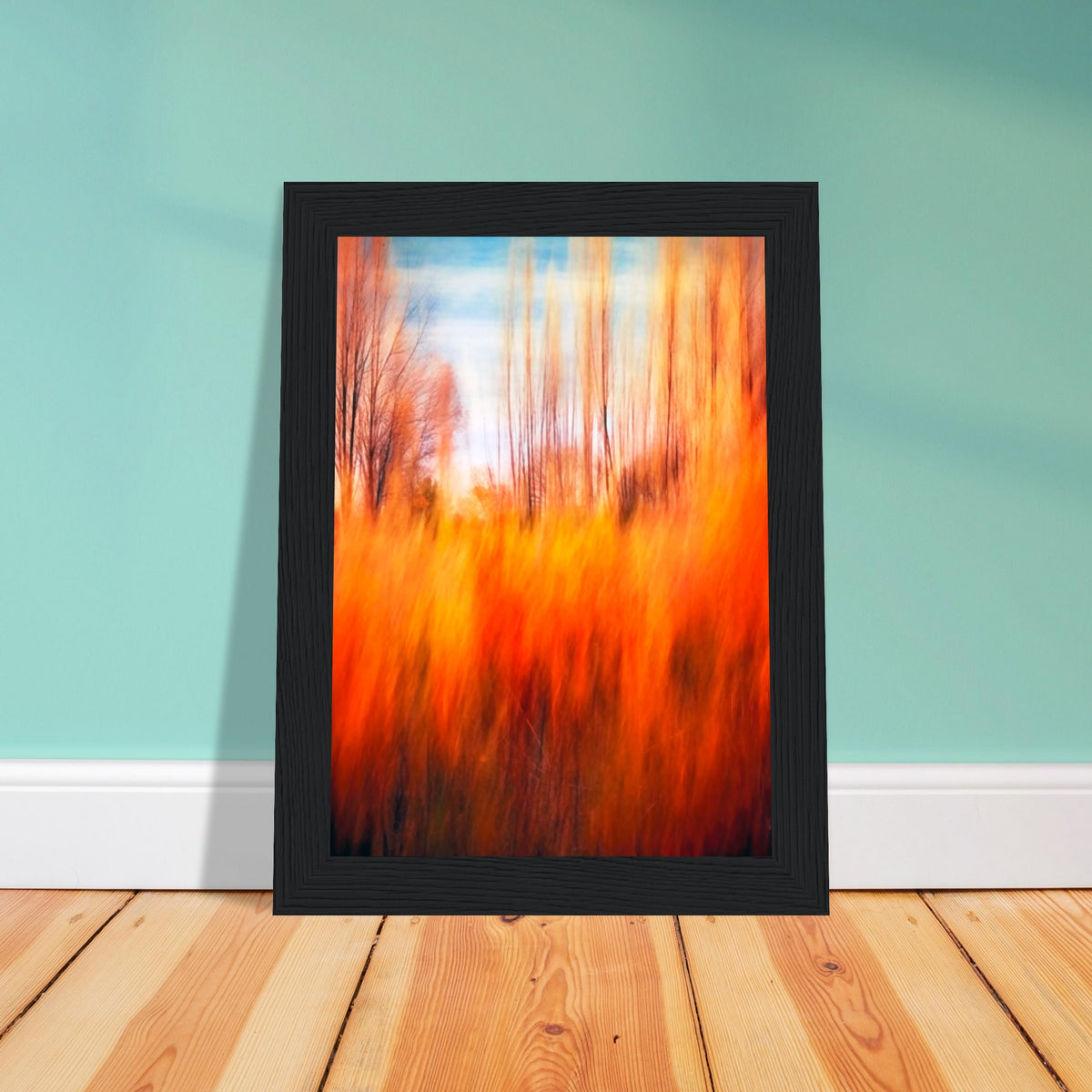 Autumn's Embrace - Framed Premium Poster - - Wooden Framed Posters