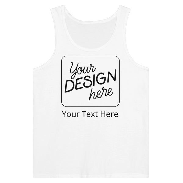 Stay Cool and Comfy - The Ultimate Customizable Unisex Tank Top - White - Print Material