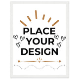 Perfectly Framed - Customizable Matte Paper Poster in Wooden Frame - 30x40 cm 12x16″ White frame - Paper Posters