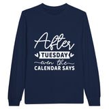 Midweek Musings - Timeless Wisdom on Cotton - Navy - Sweatshirt