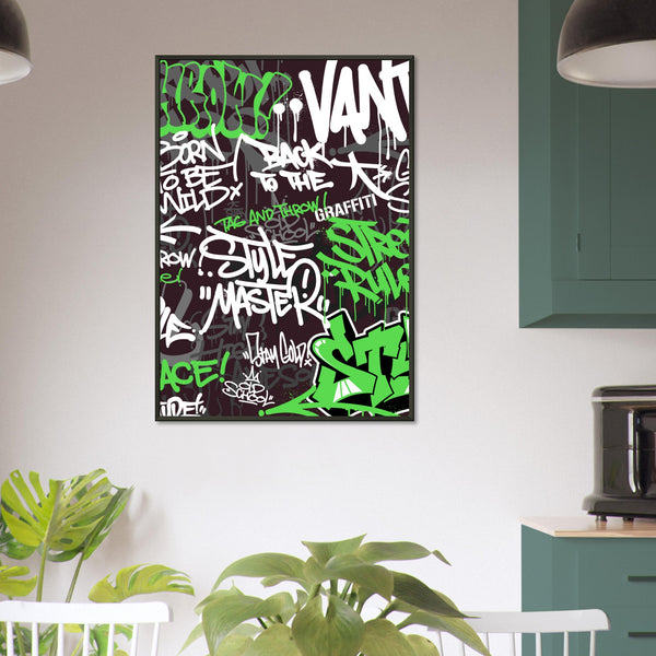 Urban Expression - Graffiti Art Masterpiece - - Metal Framed Posters