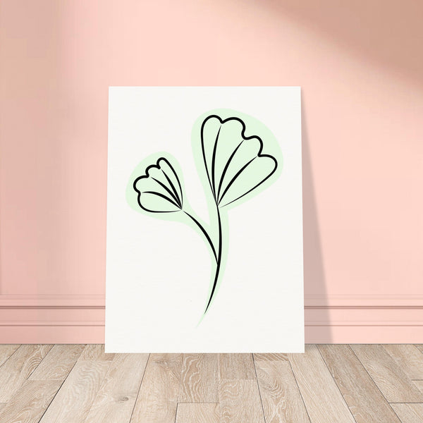 Graceful Simplicity - Delicate Floral Artwork - 45x60 cm 18x24″ - Posters