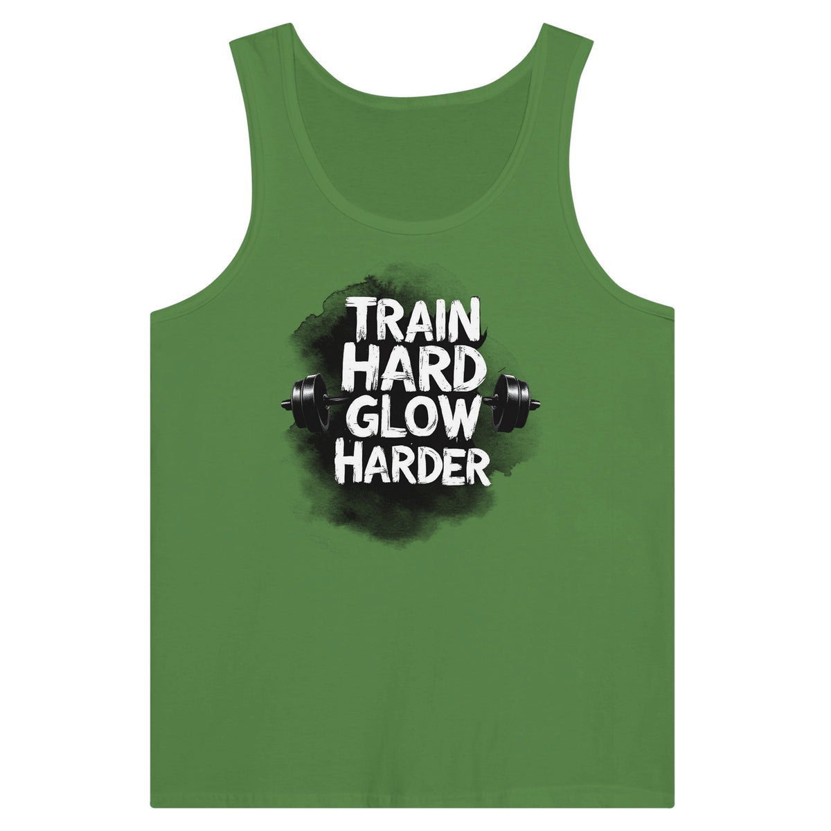 Train Hard Tank Top Gift for Gym Lovers - Leaf - Scoop Tank