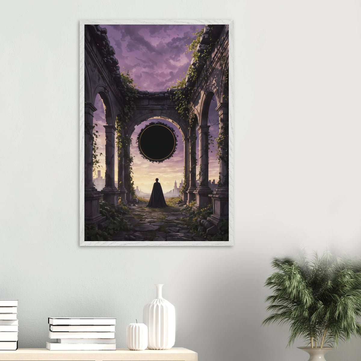 Timeless Fantasy Scene – Wooden Framed Poster - White frame - Wooden Framed Posters