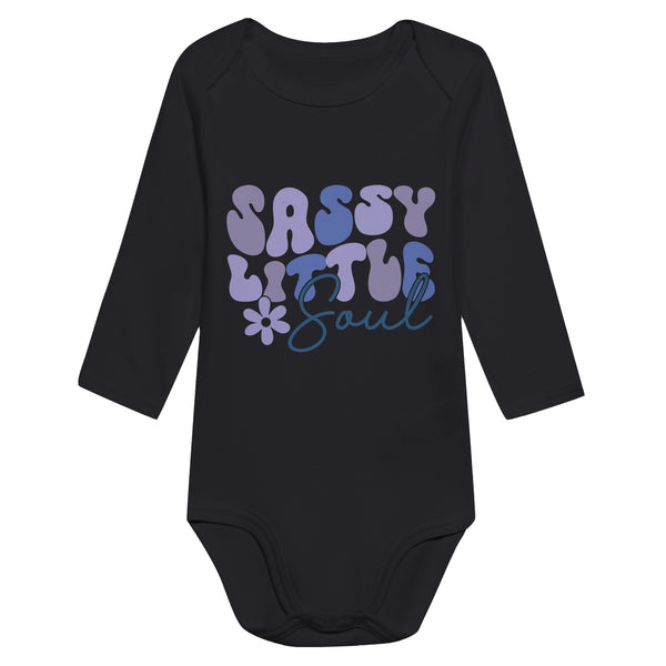 Sassy Soul - Embrace Personality with Our Bodysuit - Black - Print Material