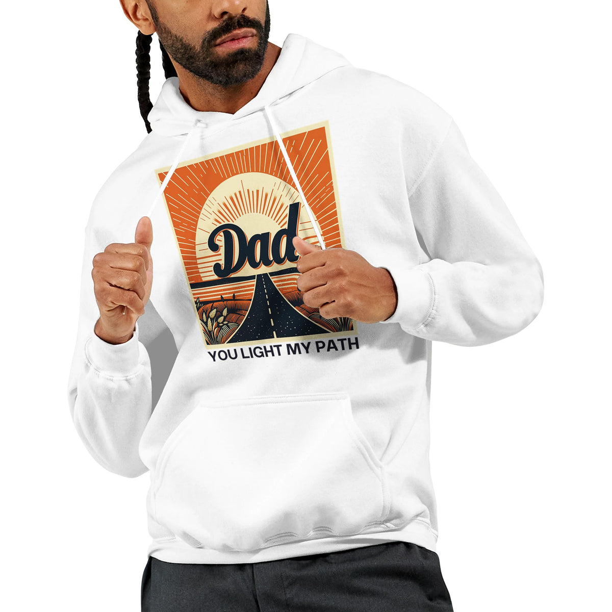 Sunset Serenity - For the Dad Who Inspires - - Hoodies