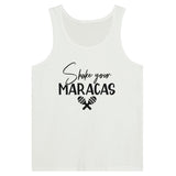 Shake Your Maracas - Vibrant Tank-Top Edition - White - Print Material