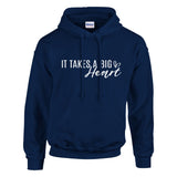 Big Hearted Warmth - Wear Your Kindness - Navy - Hoodies