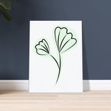 Graceful Greens - Delicate Floral Canvas - 45x60 cm 18x24″ - Canvas Prints