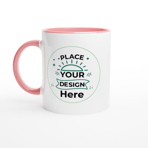 Vibrant Customizable Ceramic Mug - Your Perfect Daily Companion - Ceramic Pink - Mugs