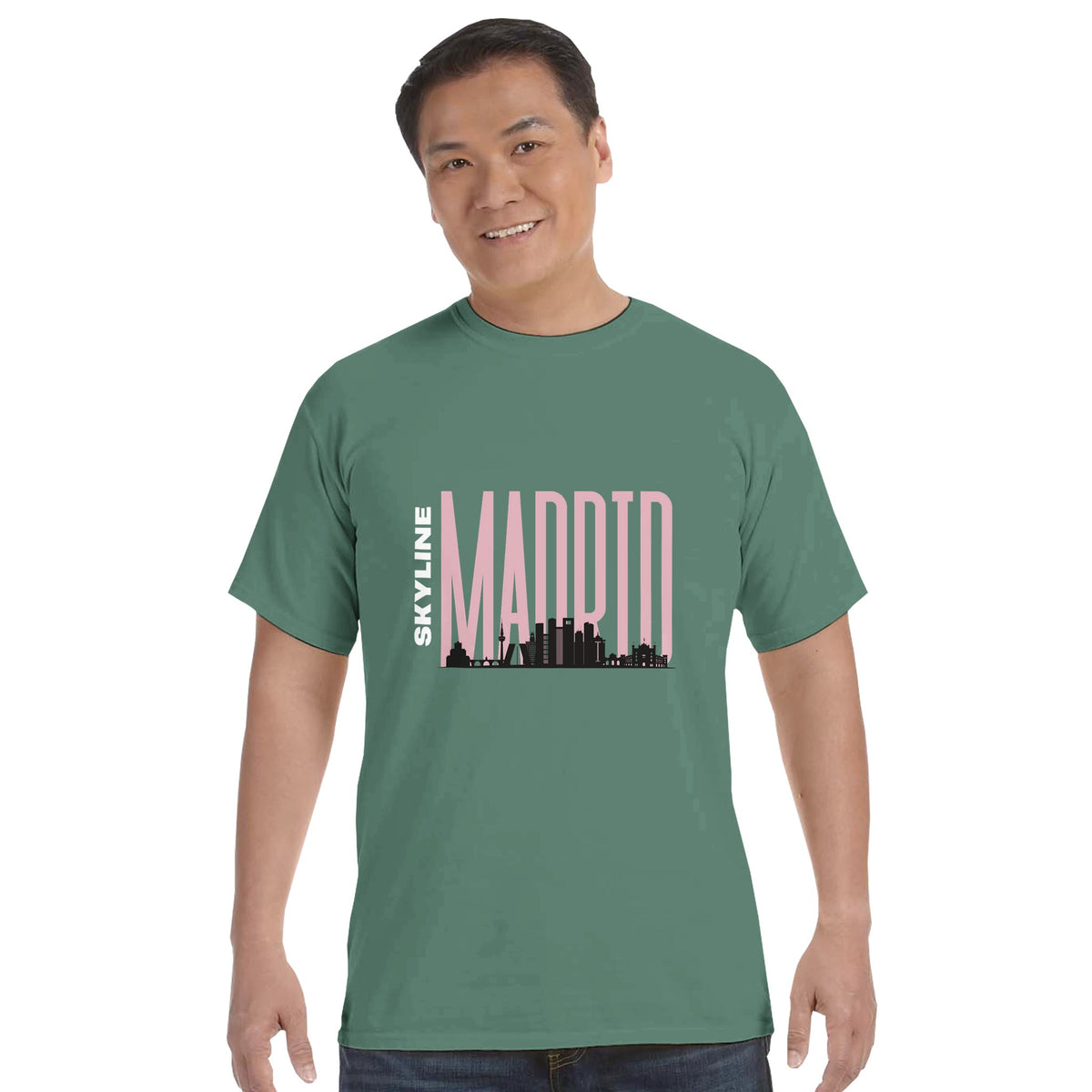 Madrid Memories - Bold Skyline T-Shirt - light green - Crewneck T-shirts