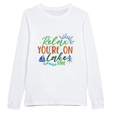 Escape to Relaxation - Let Our Sweatshirt Transport You! - White - Sweatshirts