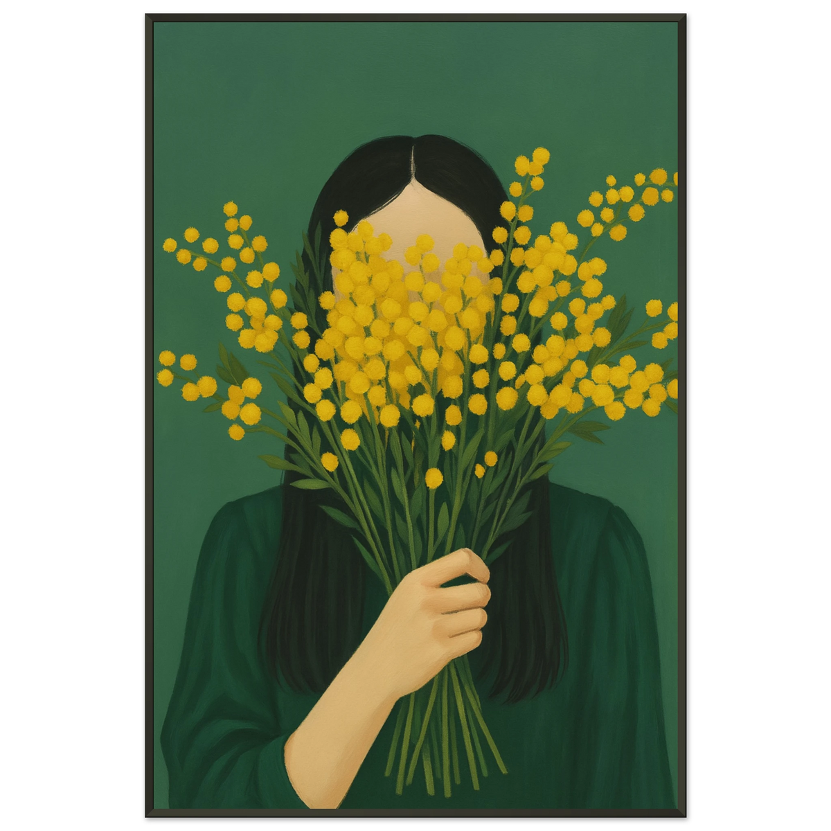 Gift Mystery & Bloom – Floral Metal Framed Poster - - Metal Framed Posters