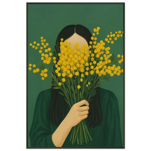 Gift Mystery & Bloom – Floral Metal Framed Poster - - Metal Framed Posters