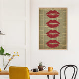 Kiss of Art – Wooden Framed Poster for Her - Wood frame - Wooden Framed Posters