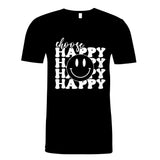 Select Happy - Dress in Positivity, Spread Joy - Black - Print Material