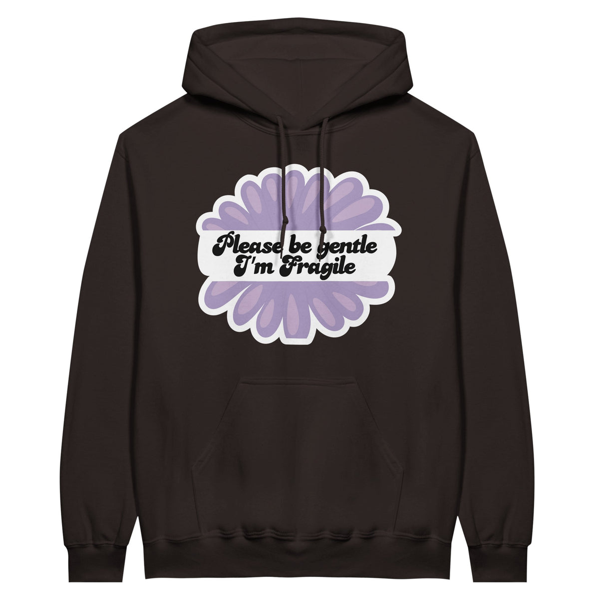 Sunflower Whispers - A Hoodie of Tender Reminders - Dark Chocolate - Hoodies